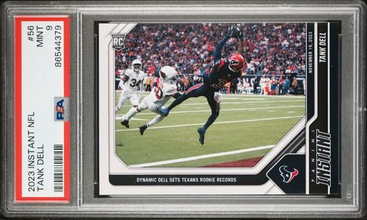 Tank Dell 2023 Panini NFL Rookie Football #56 Card 1 of 240 Texans PSA 9 Mint