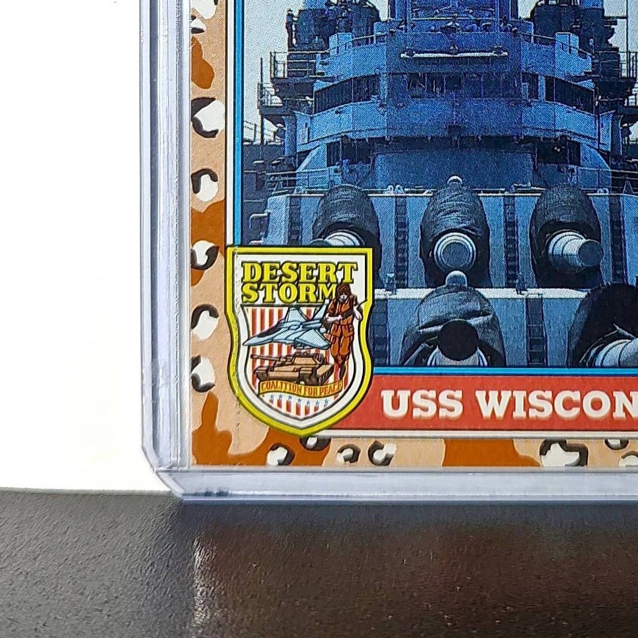 USS Wisconsin 1991 Topps Desert Storm #122 Card