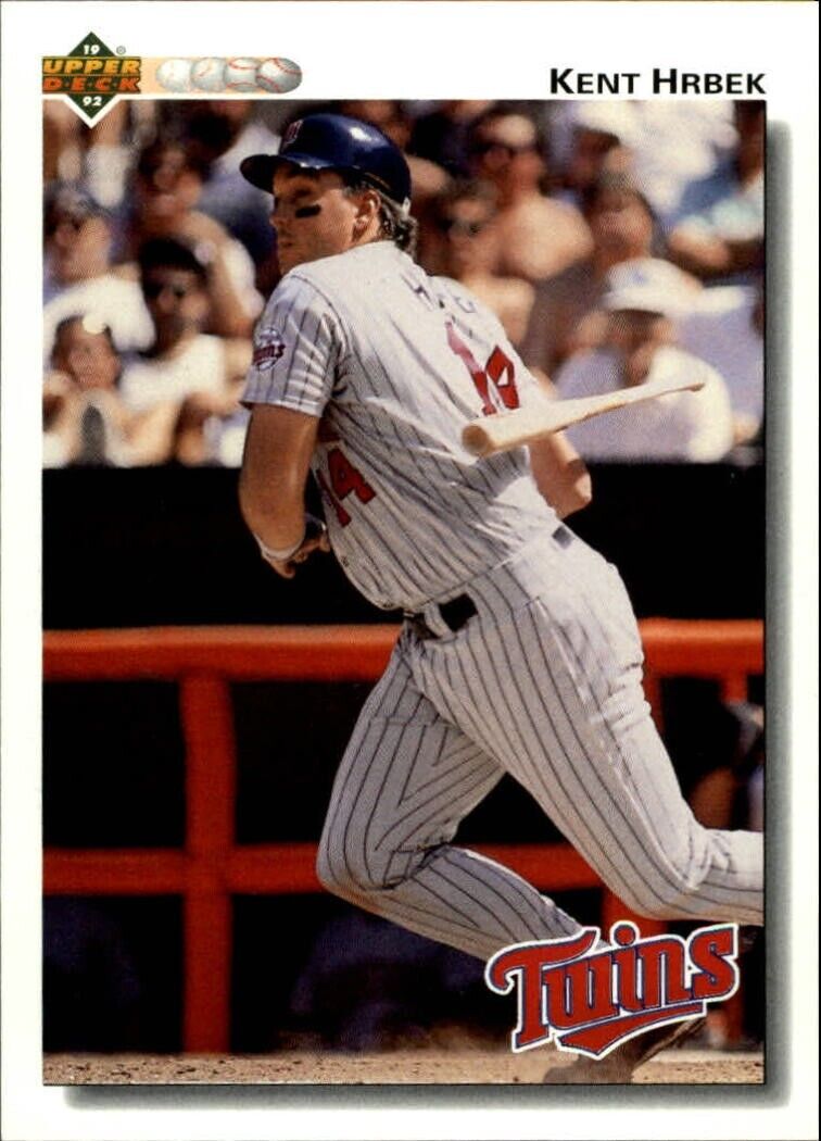 Kent Hrbek 1992 Upper Deck MLB #334 Baseball Card Minnesota Twins