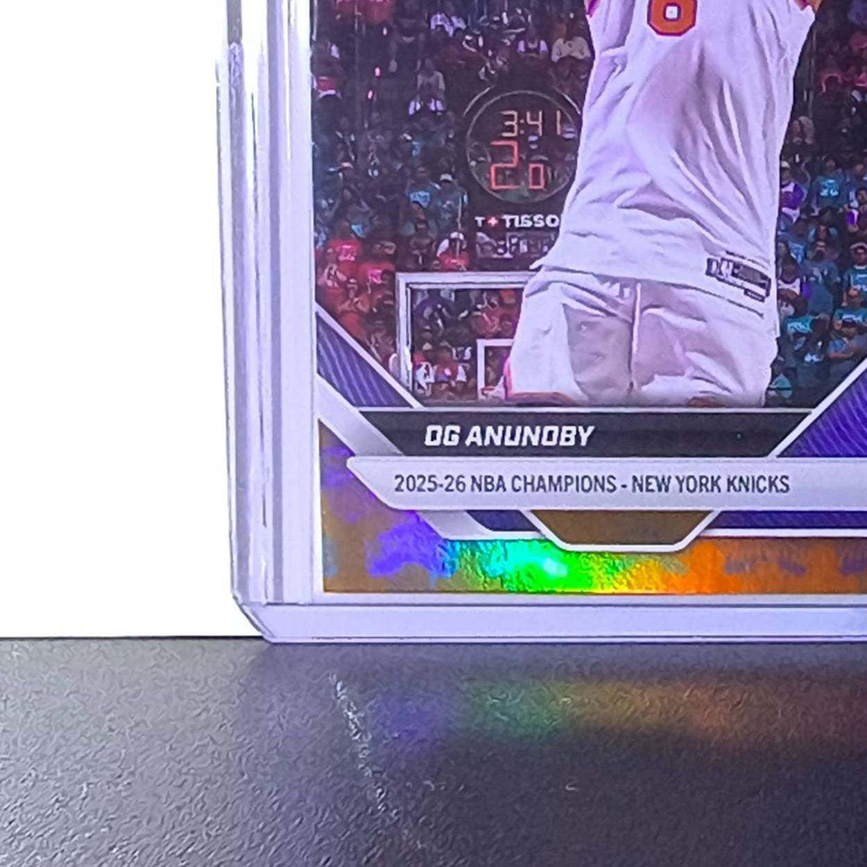 OG Anunoby 2026 Topps Now NBA Champions #C3 Blue Orange Foil 54/73 NY Knicks