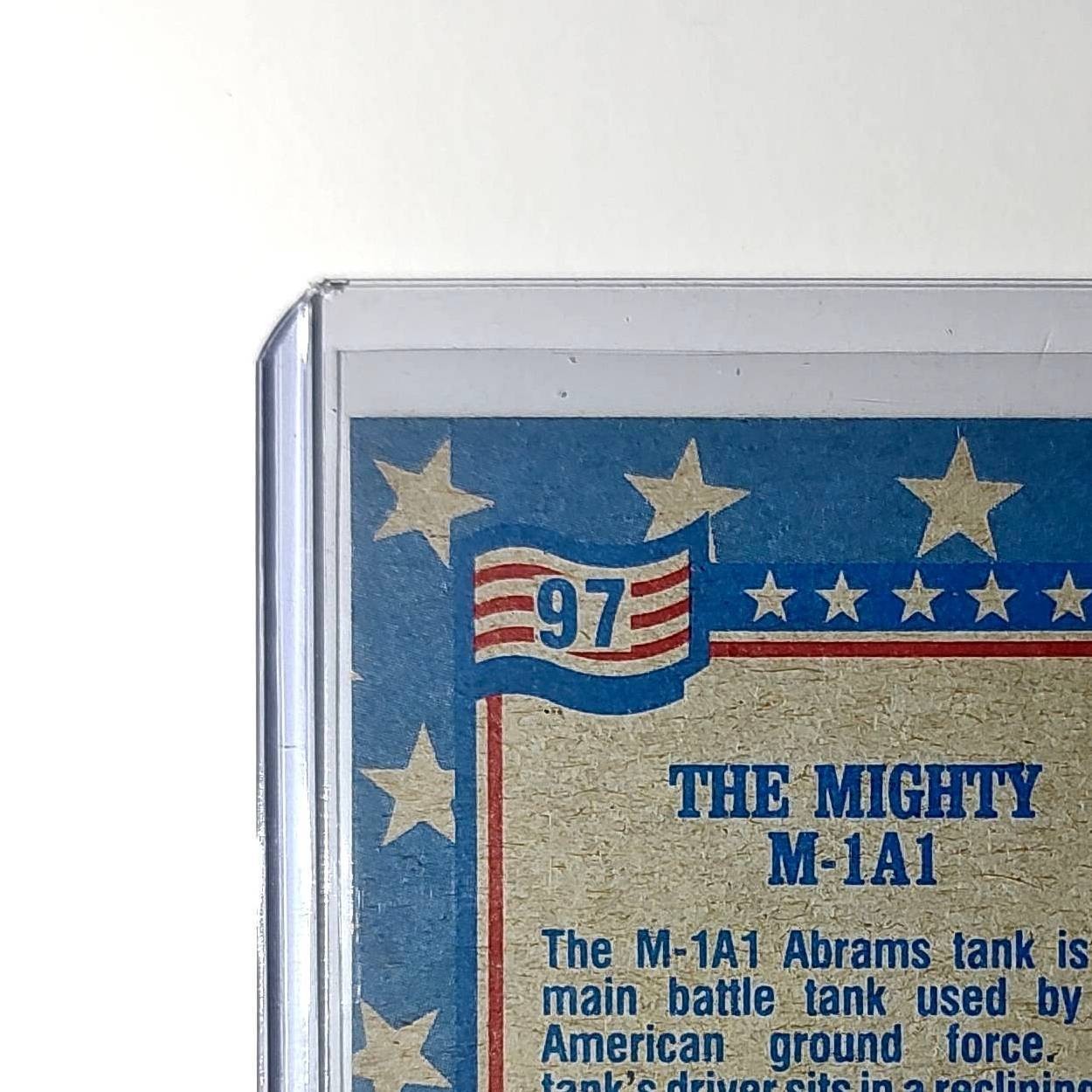 The Mighty M1A1 Abrams 1991 Topps Desert Storm #97 Card