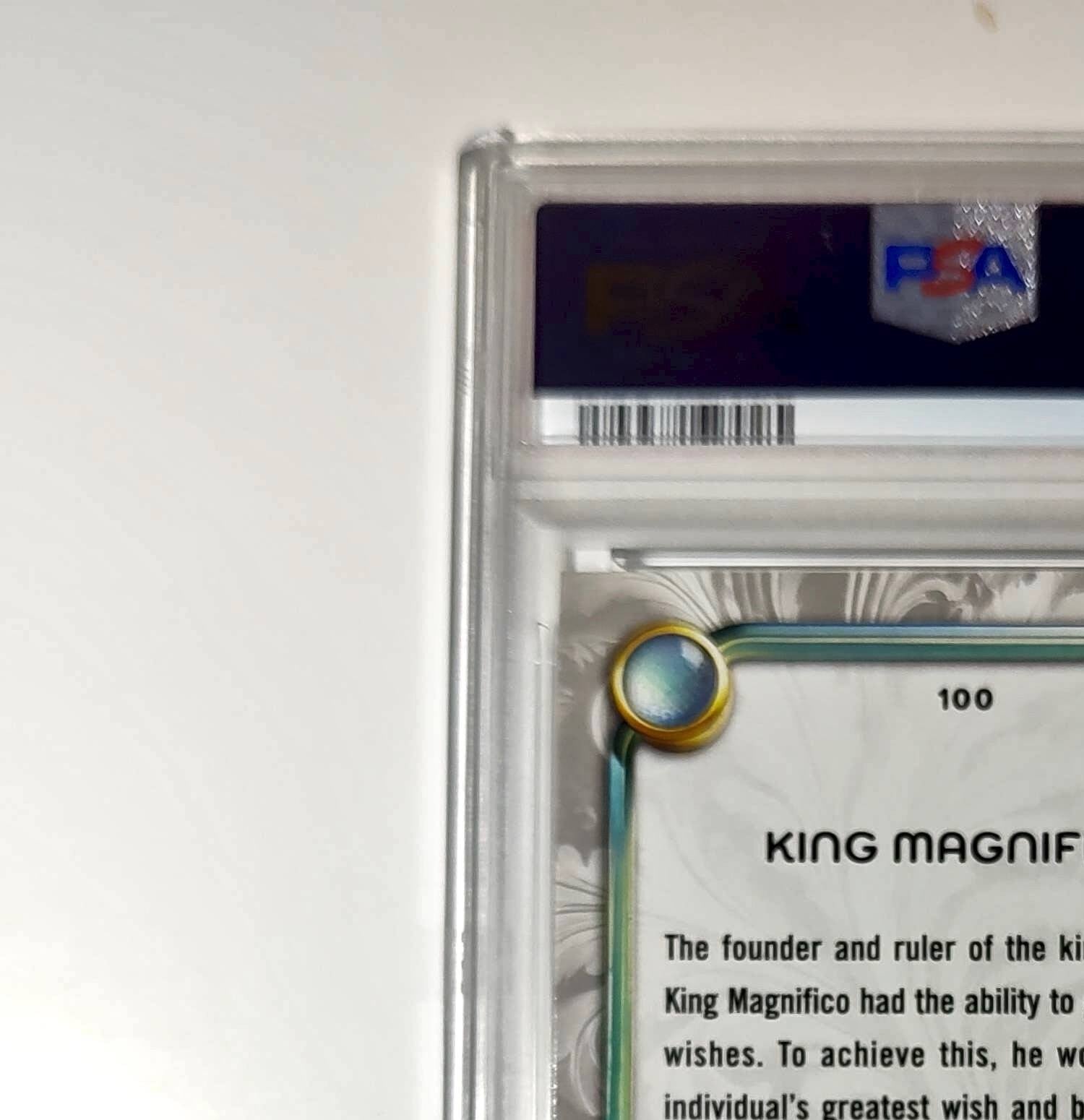 King Magnifico 2025 Topps Disney Wonder #100 Winter Variant Card Wish PSA 9