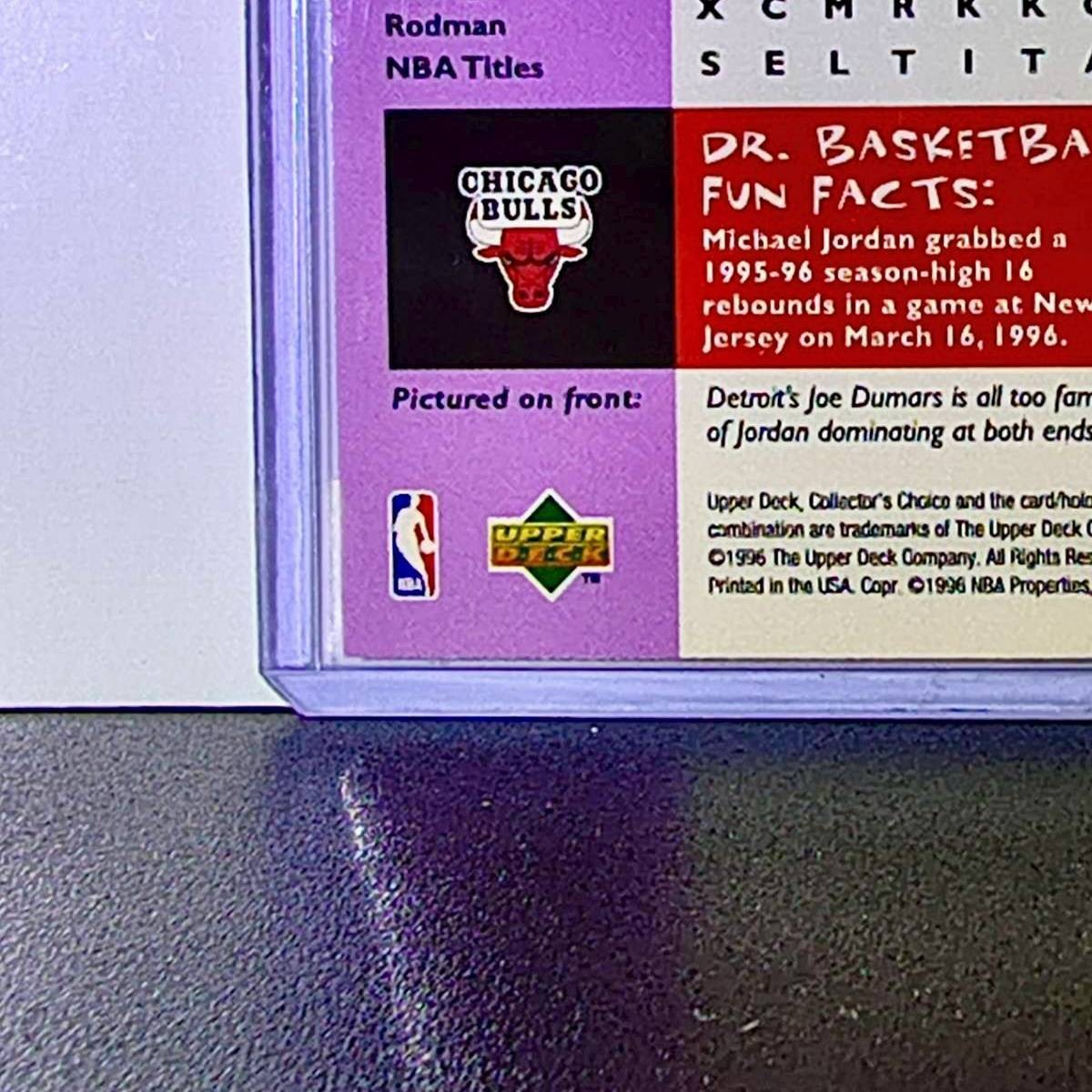 Michael Jordan 1996-97 Upper Deck Collector's Choice #195 Card Chicago Bulls