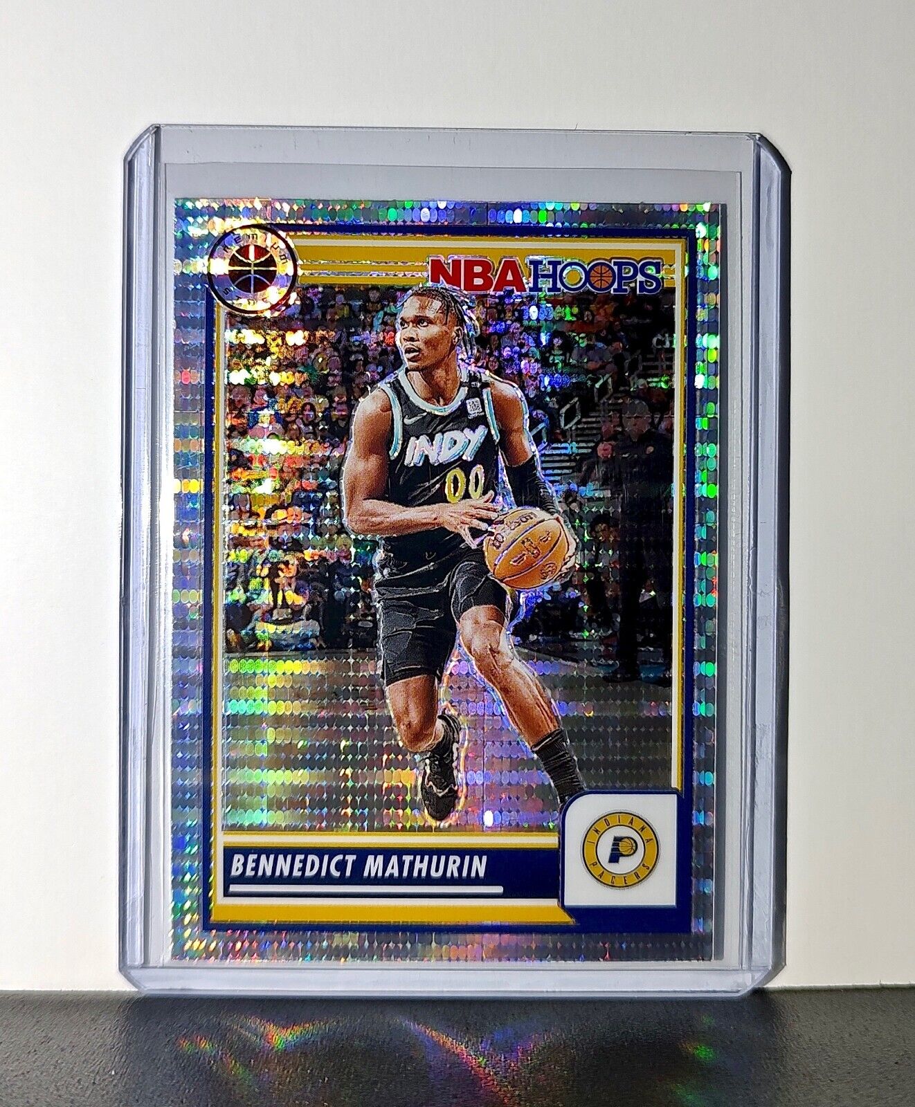 Bennedict Mathurin 2023-24 Panini Premium NBA Hoops #254 Pulsar Prizm Pacers