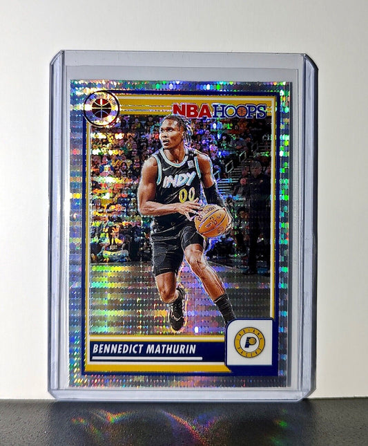 Bennedict Mathurin 2023-24 Panini Premium NBA Hoops #254 Pulsar Prizm Pacers