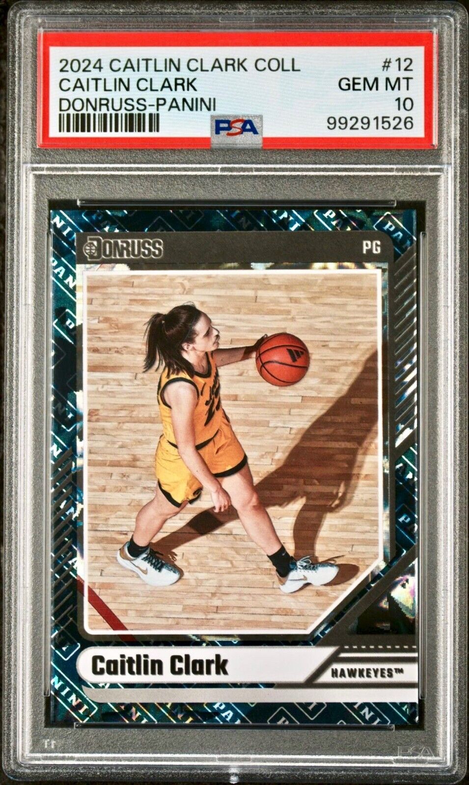 Caitlin Clark 2024 Panini Donruss Parallel #12 Basketball Card PSA 10 Gem Mint