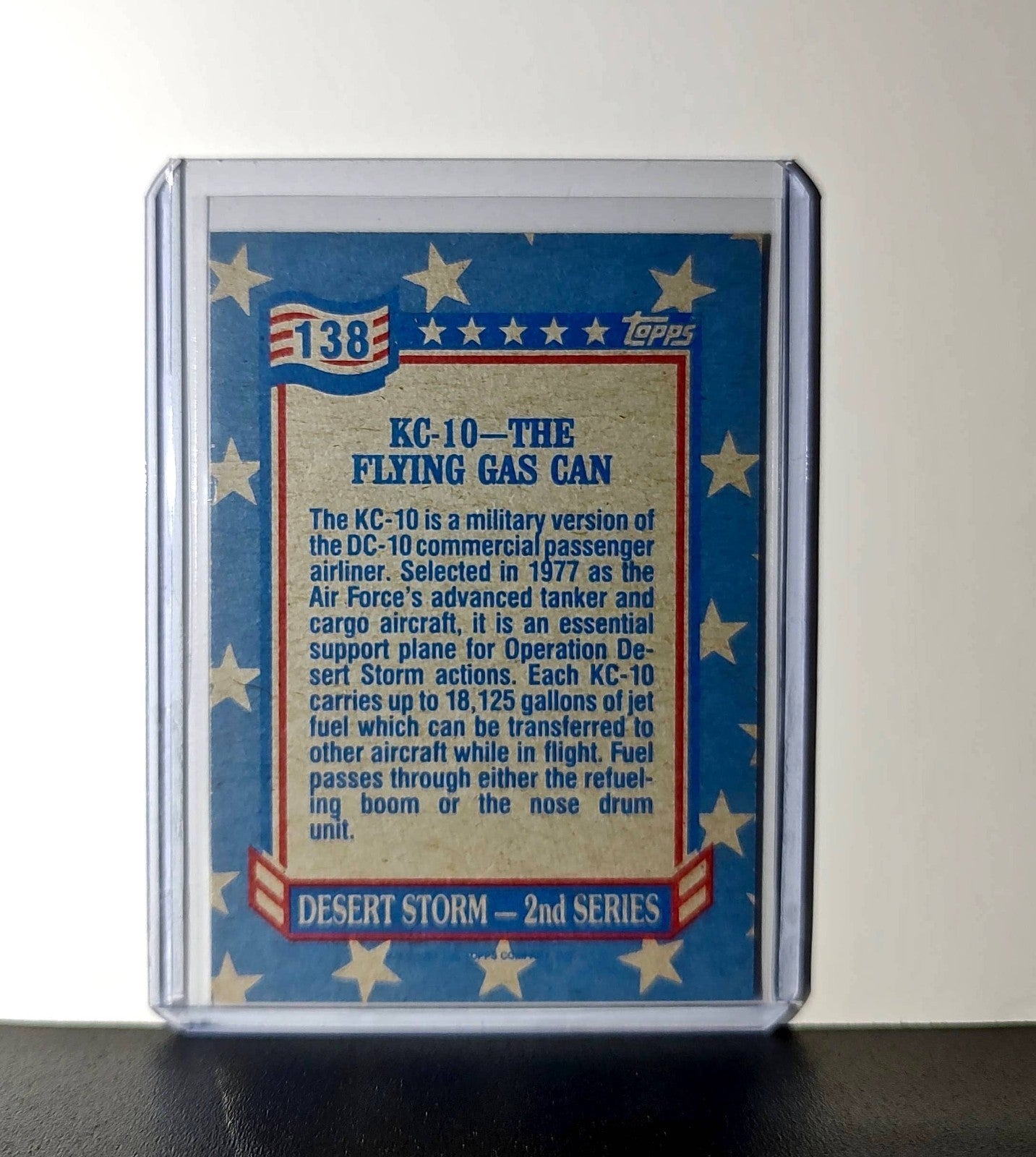 KC-10 – The Flying Gas Station 1991 Topps Desert Storm #138 Card