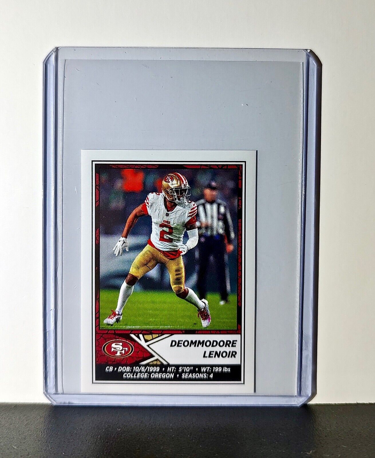 Deommodore Lenoir 2024 Panini NFL Sticker #534 San Francisco 49ers