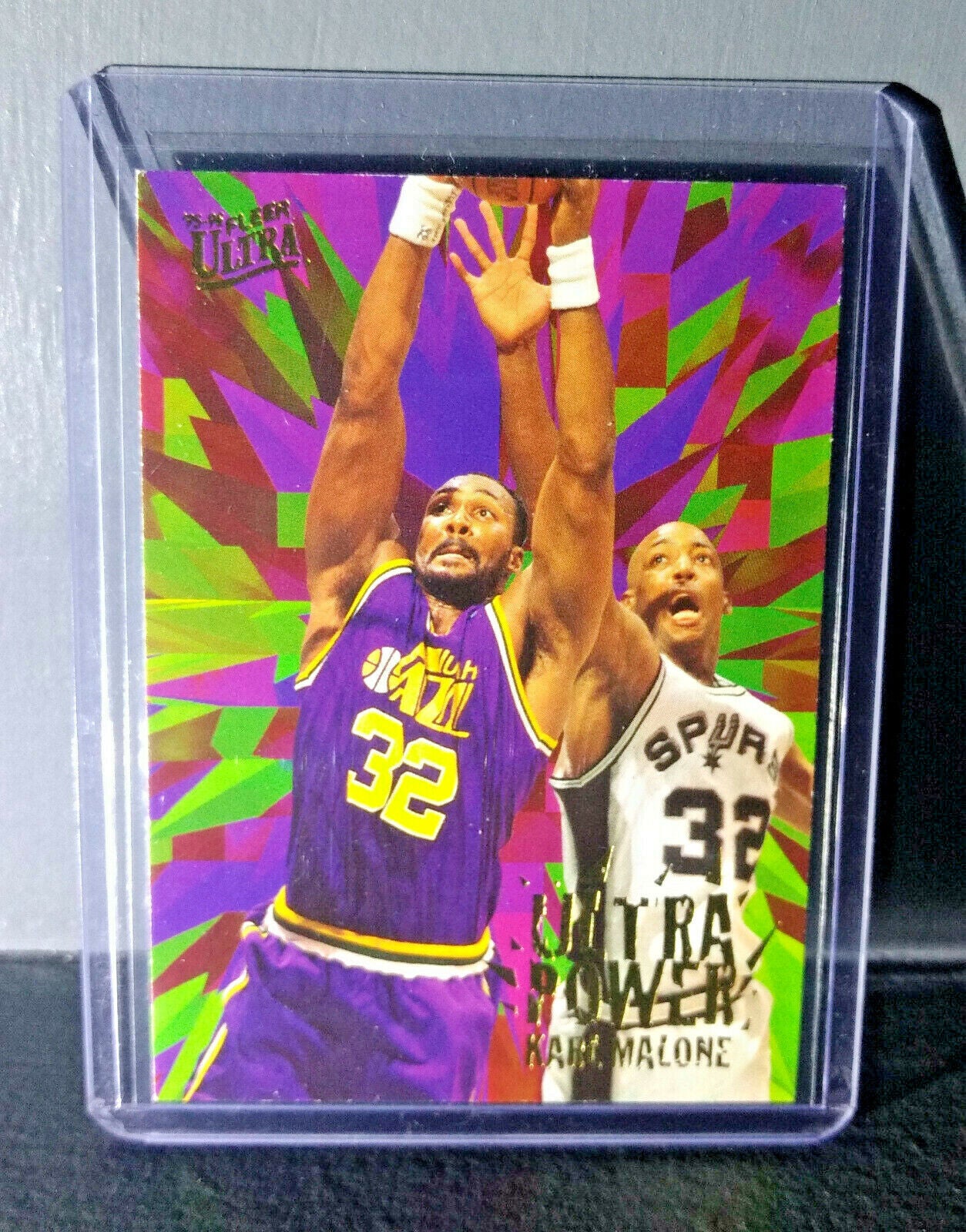 1995-96 Karl Malone Fleer Ultra Ultra Power #5 Basketball Card