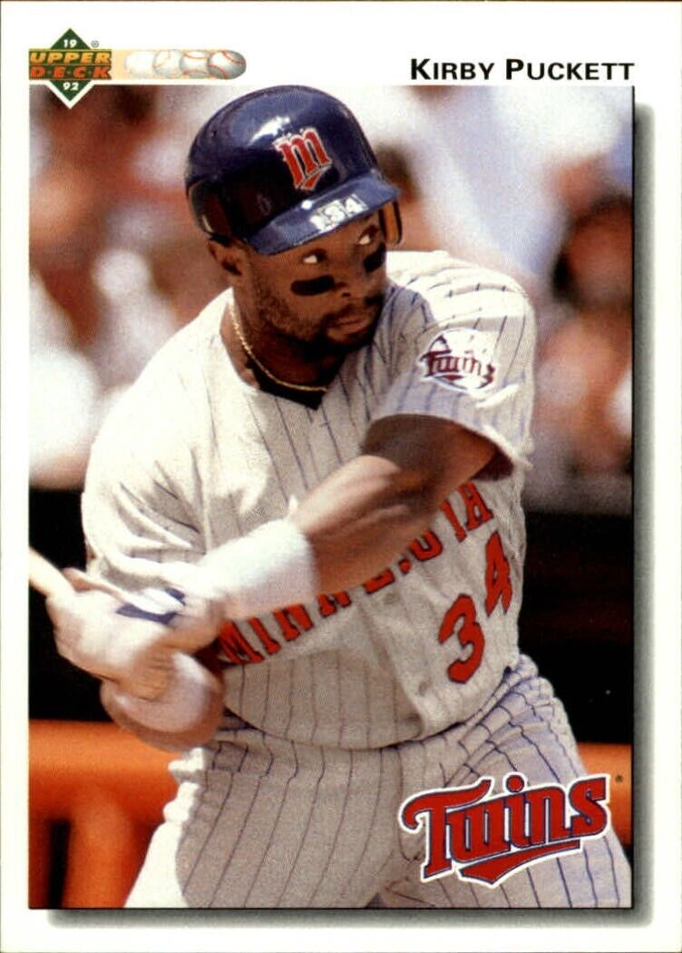 Kirby Puckett 1992 Upper Deck MLB #254 Baseball Card Minnesota Twins