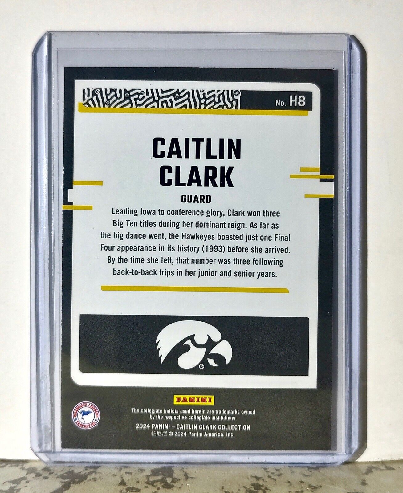 2024 Caitlin Clark Panini Donruss #H8 Highlights Basketball Card Iowa Hawkeyes