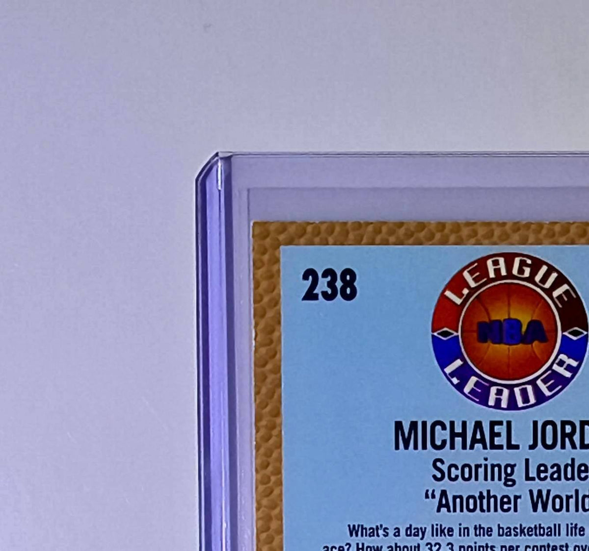 Michael Jordan 1992-93 Fleer League Leader #238 Basketball Card Chicago Bulls