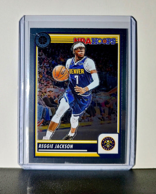 Reggie Jackson 2023-24 Panini Premium Stock NBA Hoops #54 Card Denver Nuggets