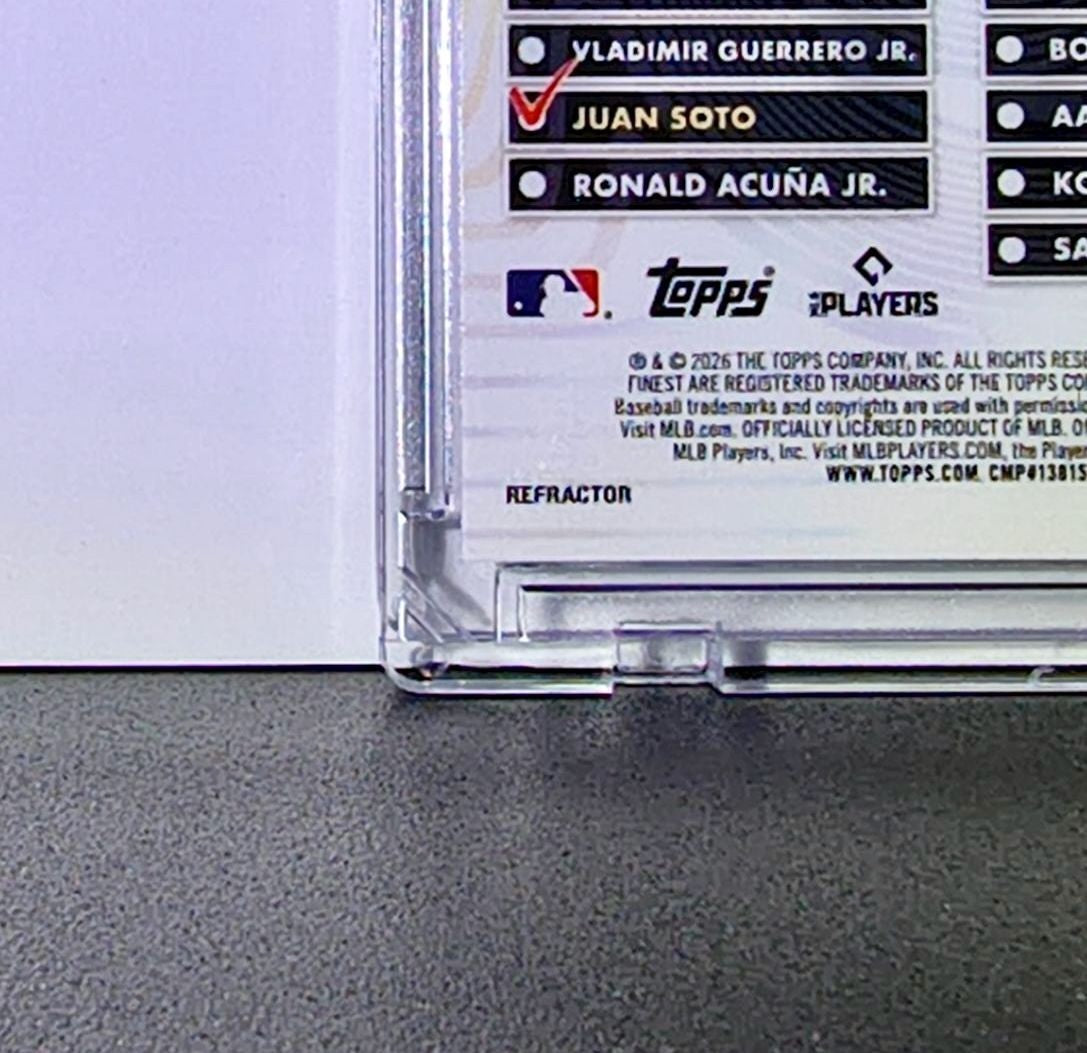 Juan Soto 2026 MLB Topps Finest #TF-14 Baseball Card New York Mets
