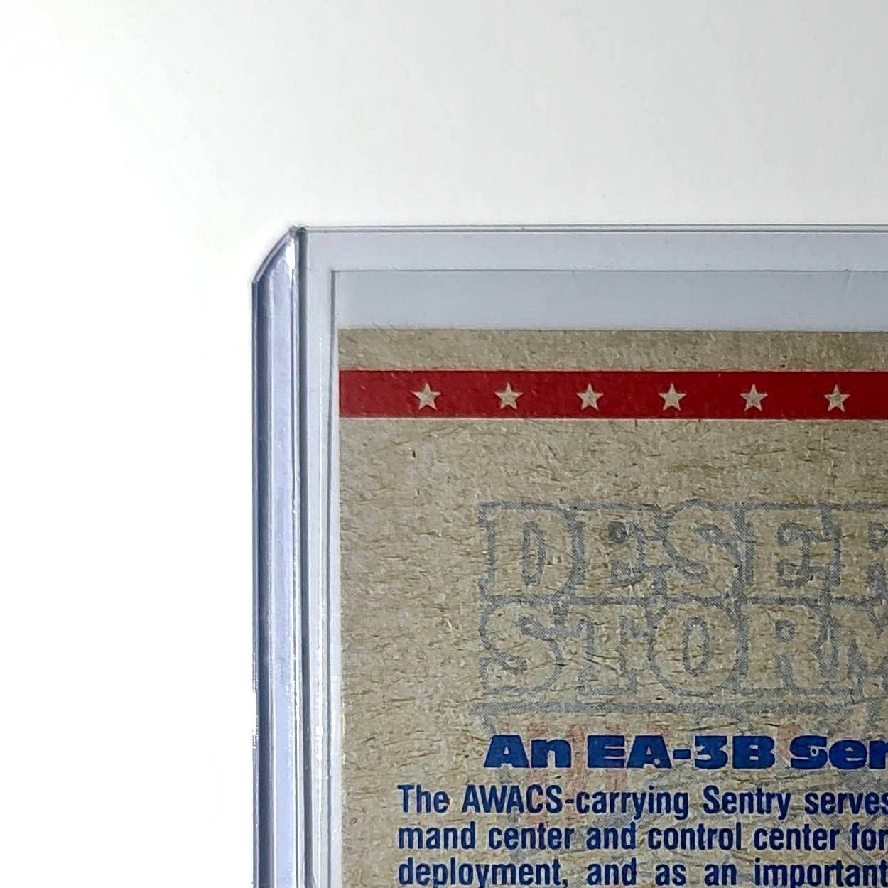 The Sentry – An E-3A AWACS 1991 Topps Desert Storm #33 Card