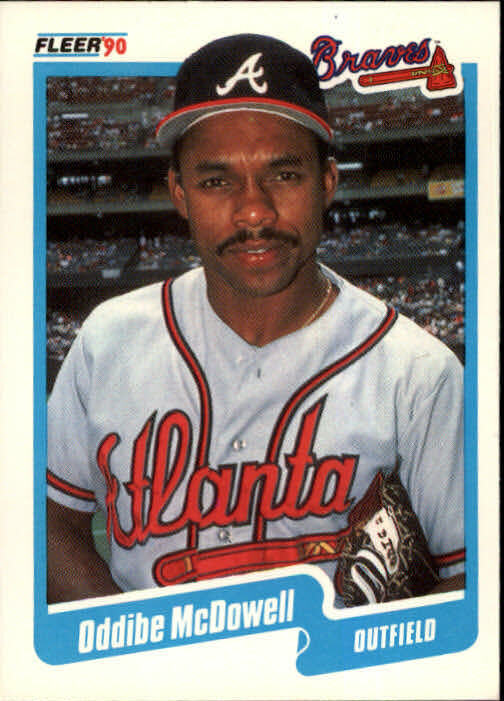 1990 Oddibe McDowell Fleer Baseball Card #589