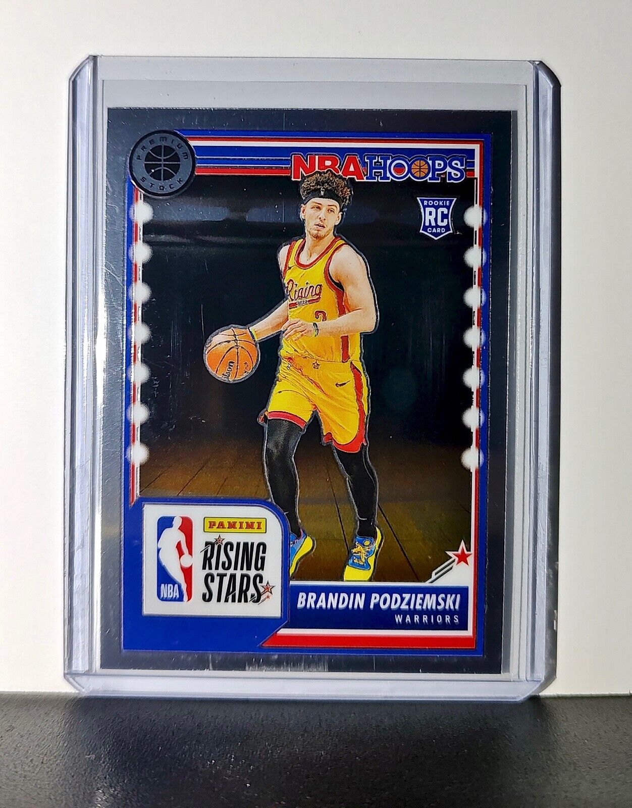 Brandin Podziemski 2023-24 Panini Premium NBA Hoops Rising Stars #297 Rookie