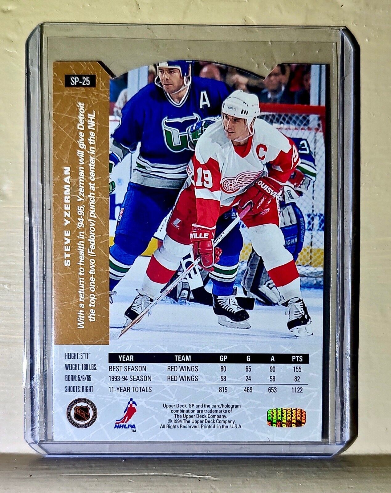 Steve Yzerman 1994 Upper Deck SP #SP-25 Hockey Card Detroit Red Wings