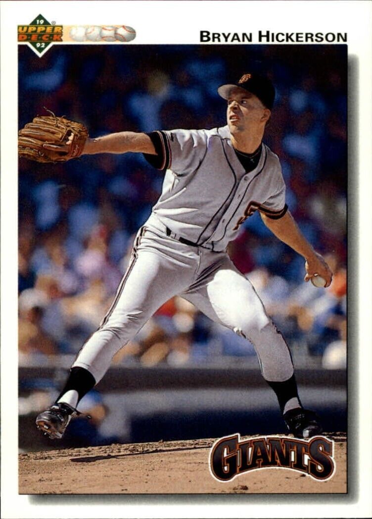 Bryan Hickerson 1992 Upper Deck MLB #667 Rookie Baseball Card SF Giants