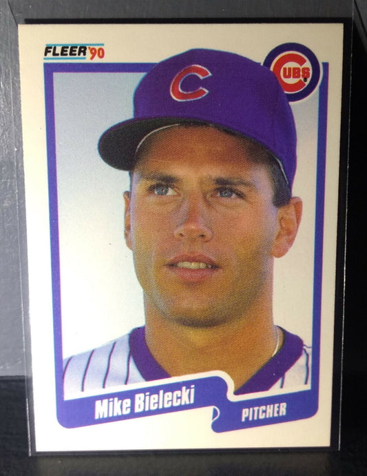 1990 Mike Bielecki Fleer Baseball Card #27