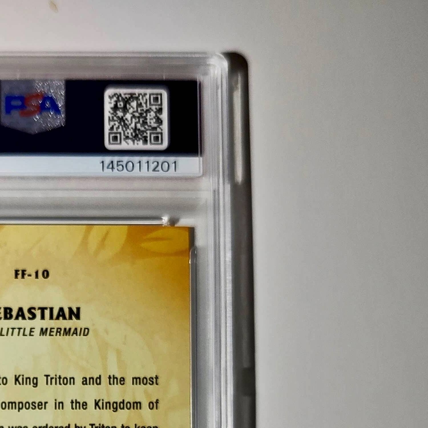 Sebastian 2025 Topps Disney #FF-10 Furry Friends Card The Little Mermaid PSA 9