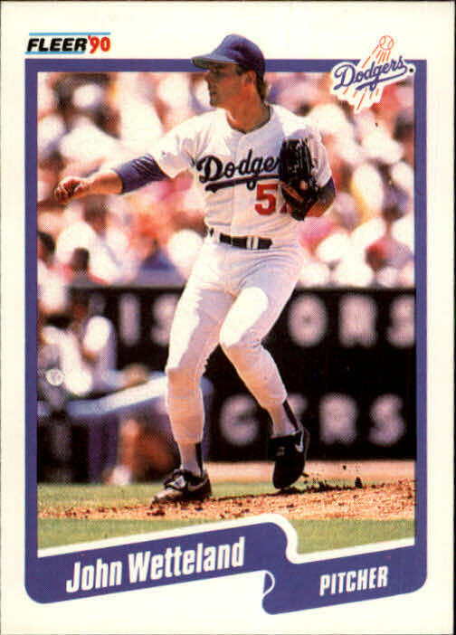 1990 John Wetteland Fleer Baseball Card #411