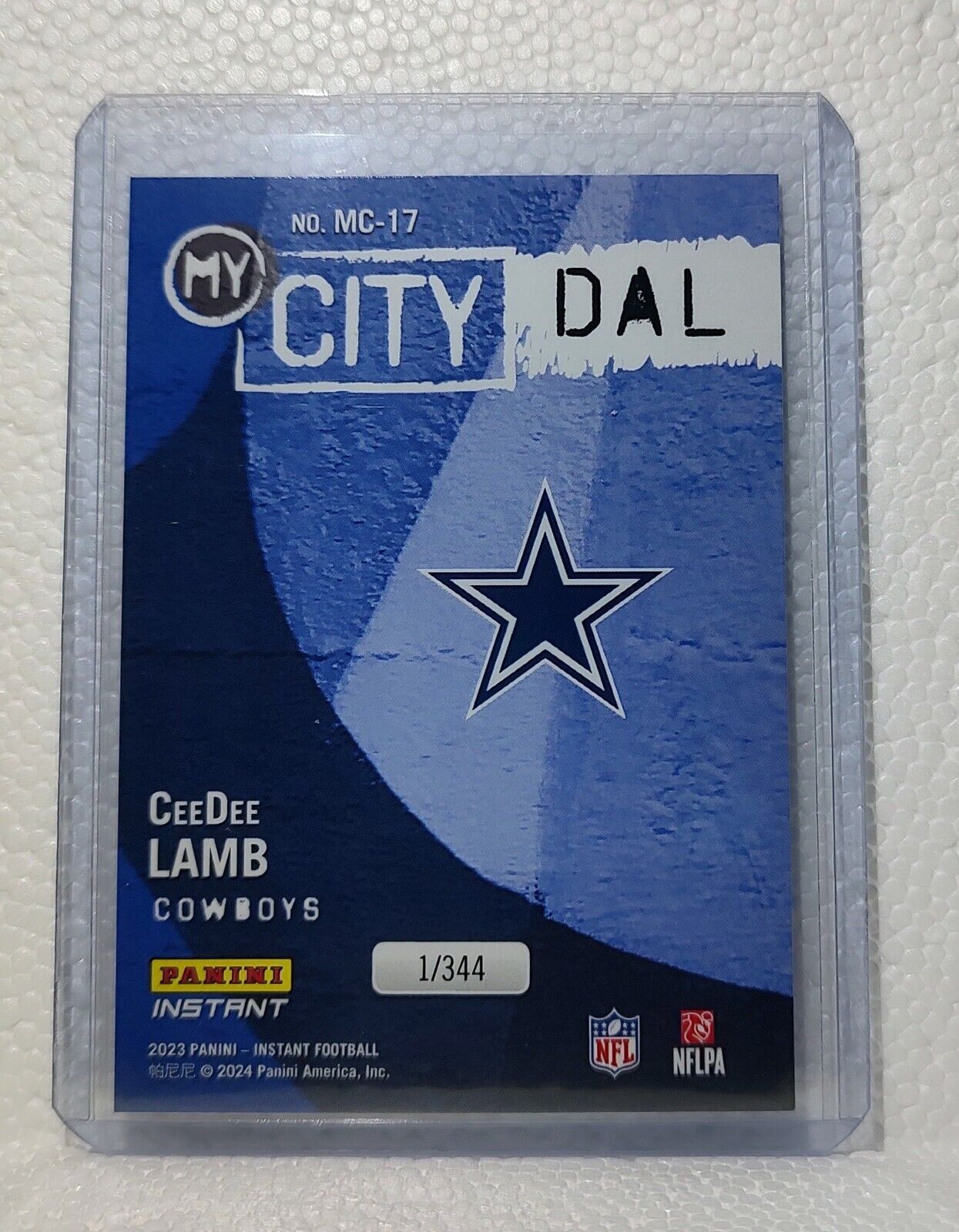 CeeDee Lamb 2023 Panini NFL #17 My City Football Card Cowboys 1/344