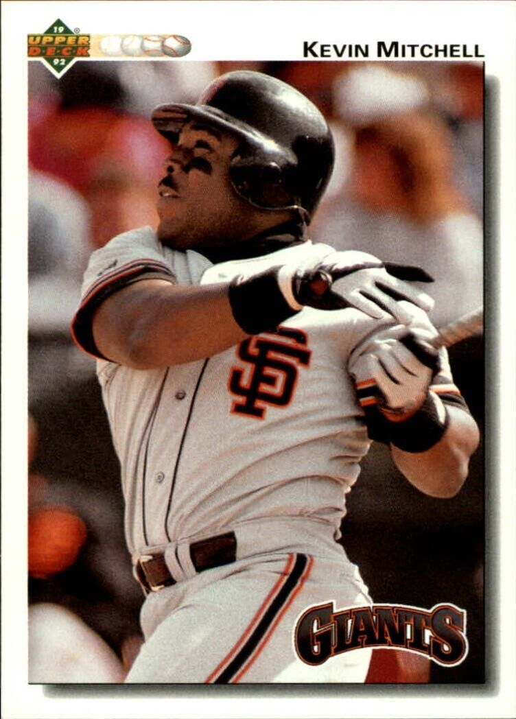 Kevin Mitchell 1992 Upper Deck MLB #266 Baseball Card San Francisco Giants