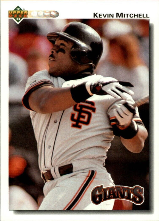 Kevin Mitchell 1992 Upper Deck MLB #266 Baseball Card San Francisco Giants