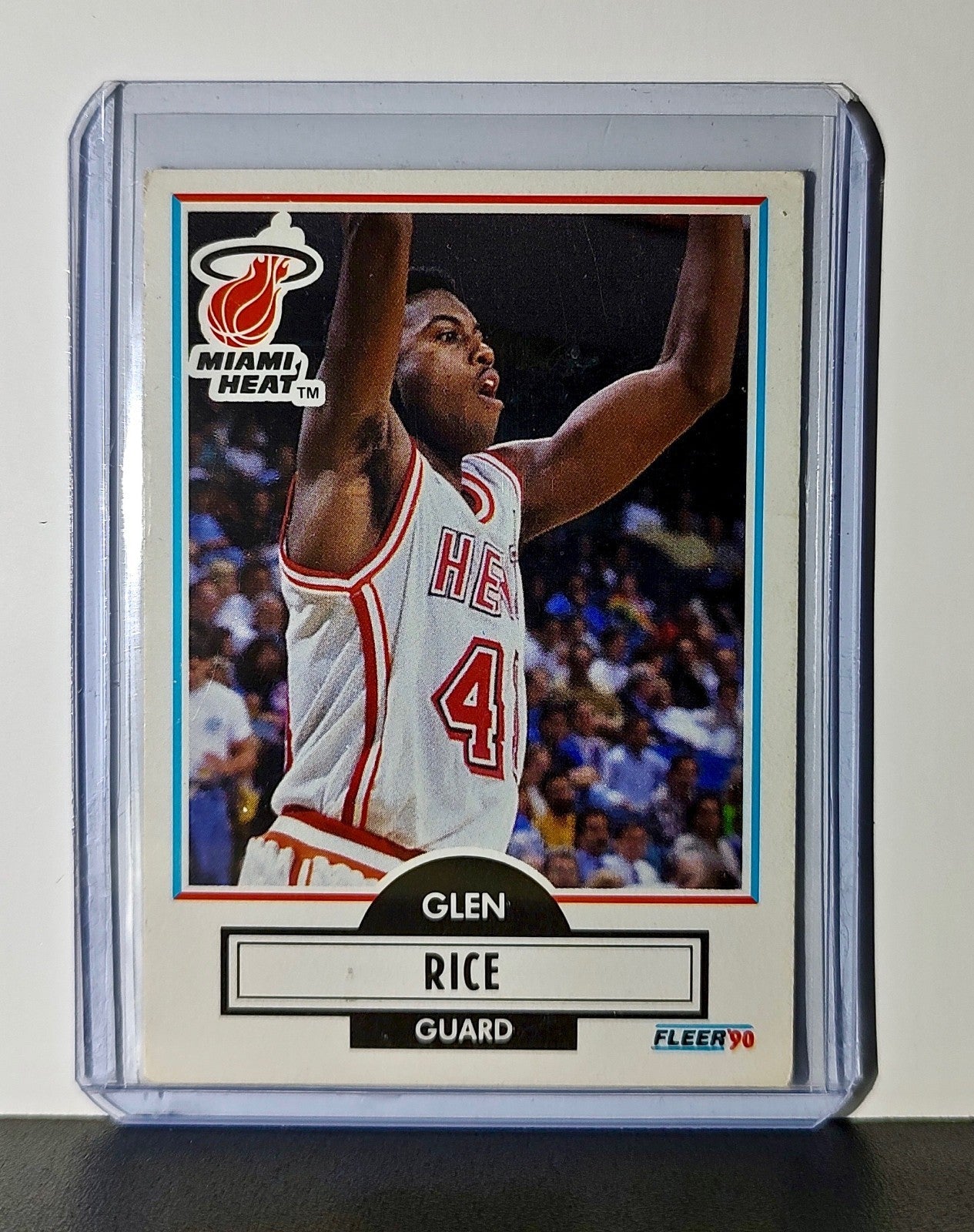 Glen Rice 1990 Fleer NBA #101 Card Miami Heat