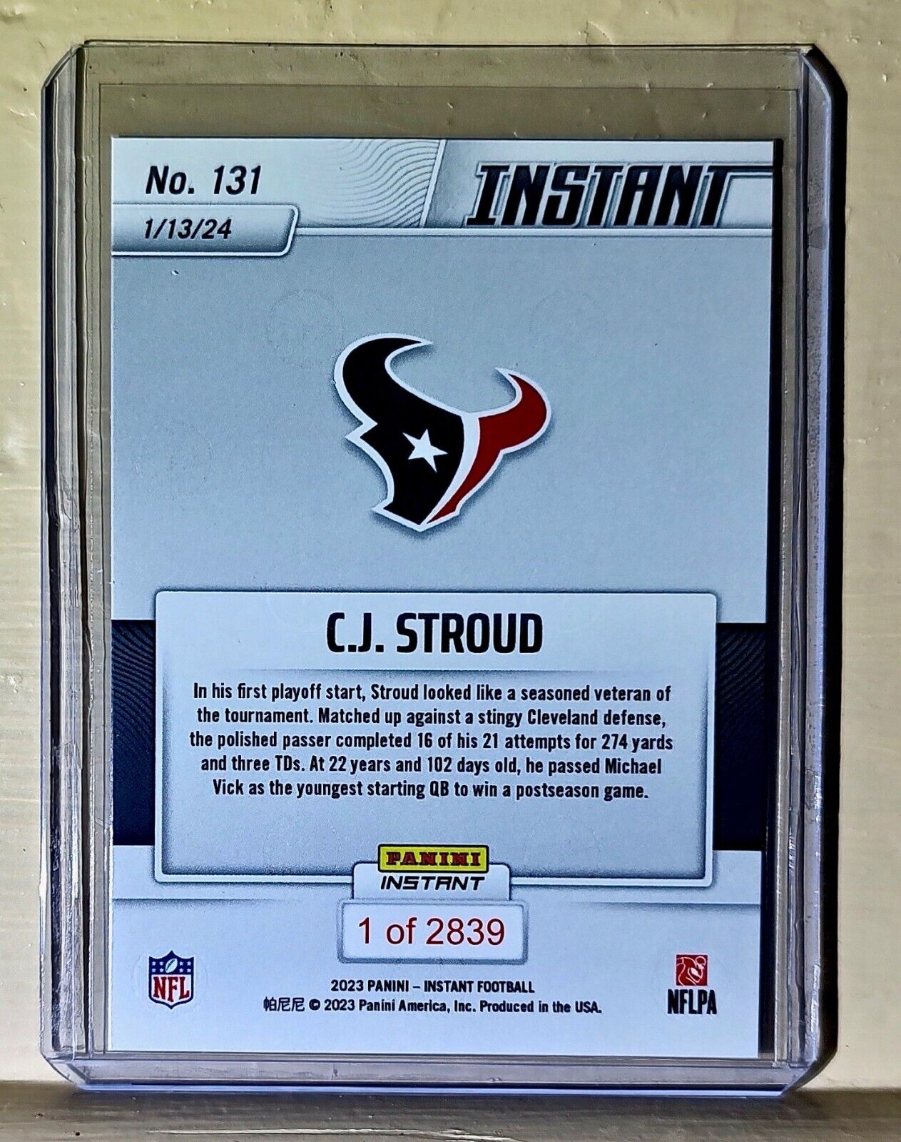 C.J. Stroud 2023 Panini Milestone Rookie Wildcard Football #131 Card 1 of 2839