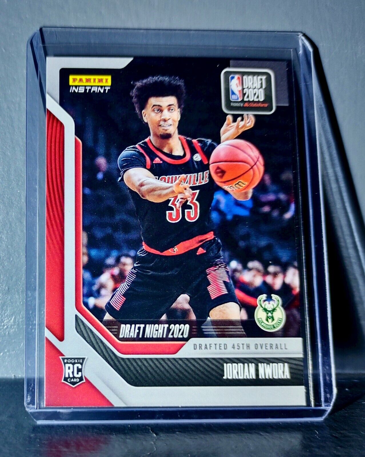 Jordan Nwora 2020-21 Panini NBA Draft Night #14 Basketball Rookie Card 1 of 290