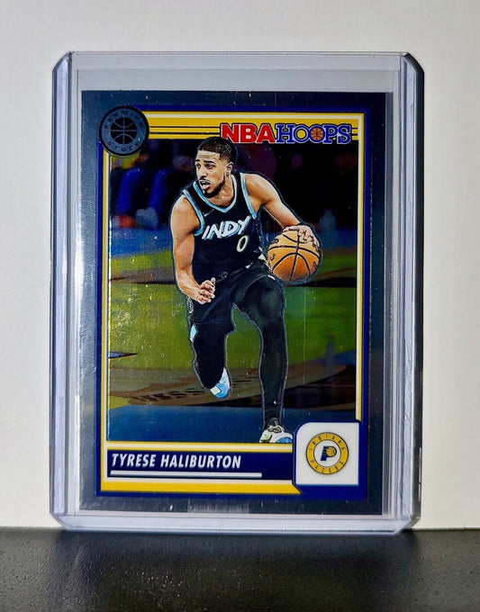 Tyrese Haliburton 2023-24 Panini Premium Stock NBA Hoops #201 Card Pacers