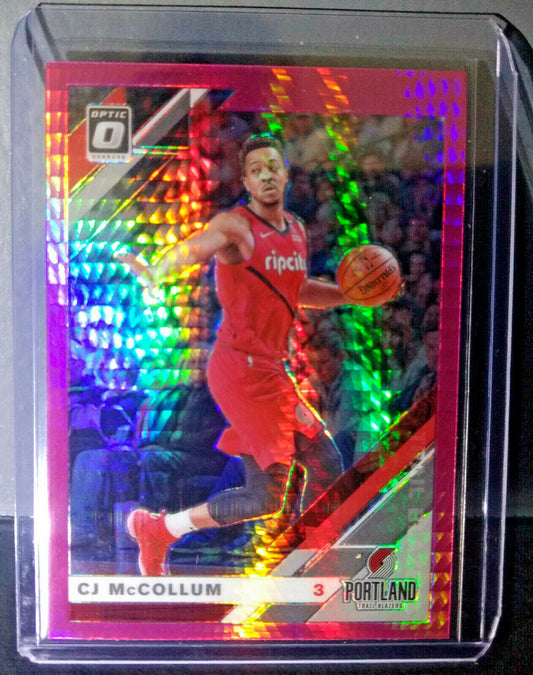 CJ McCollum 2019-20 Panini Prizm Donruss Optic #17 Basketball Card