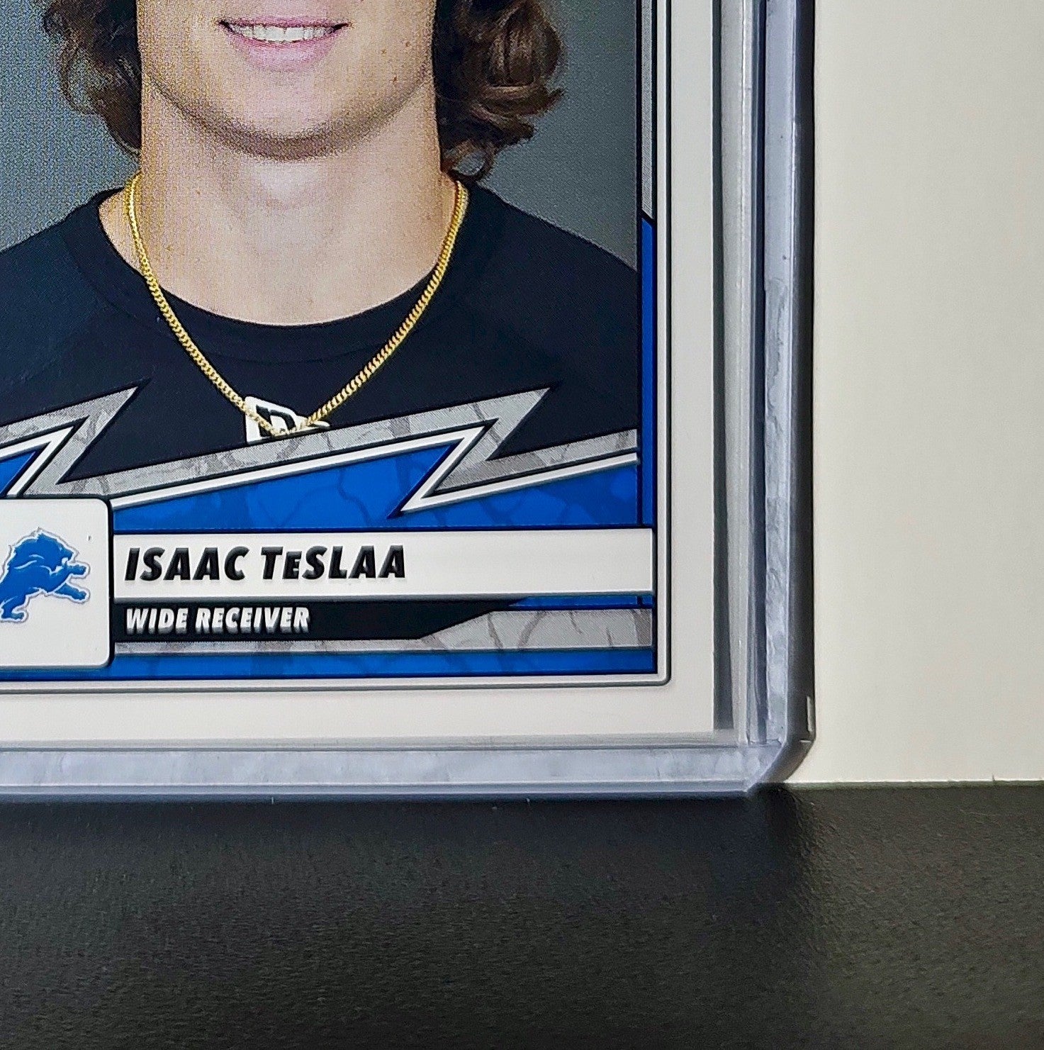 Isaac TeslAa Rookie 2025 Panini NFL #91 Sticker Card Detroit Lions