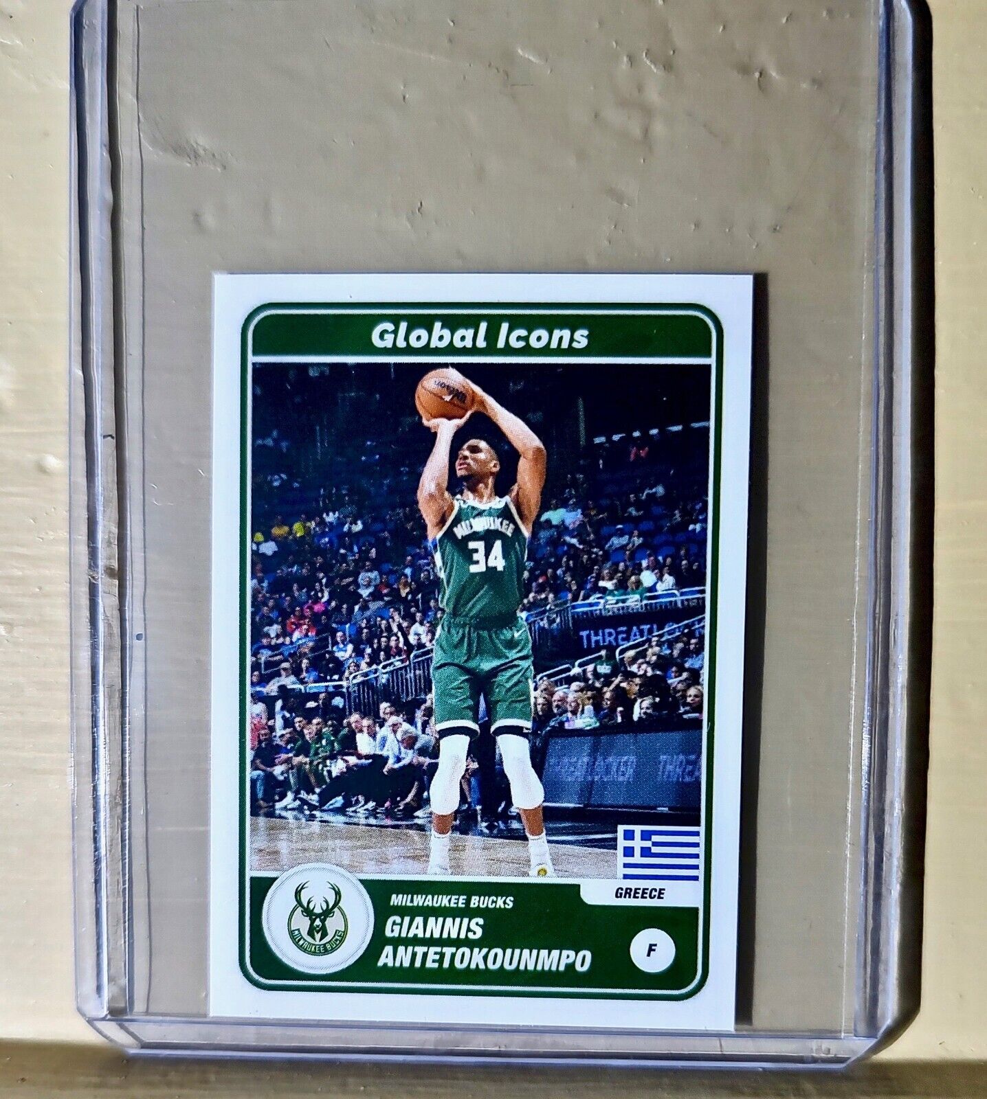 2023-24 Giannis Antetokounmpo Panini NBA Basketball #62 Global Icons Sticker