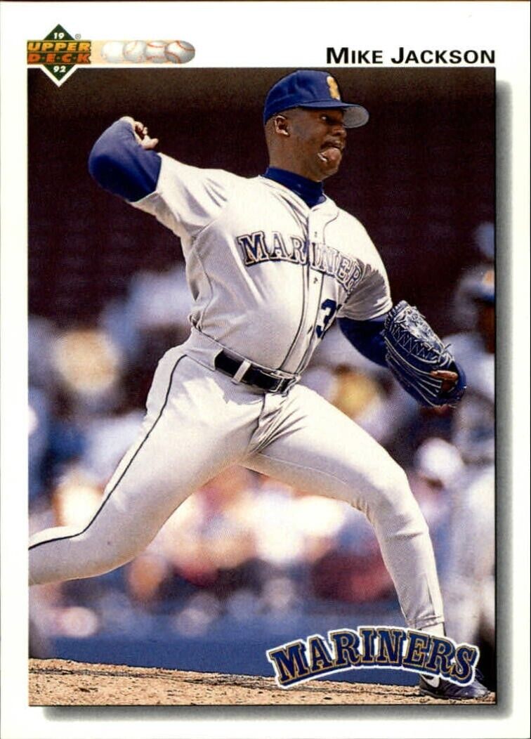Mike Jackson 1992 Upper Deck MLB #593 Baseball Card Seattle Mariners