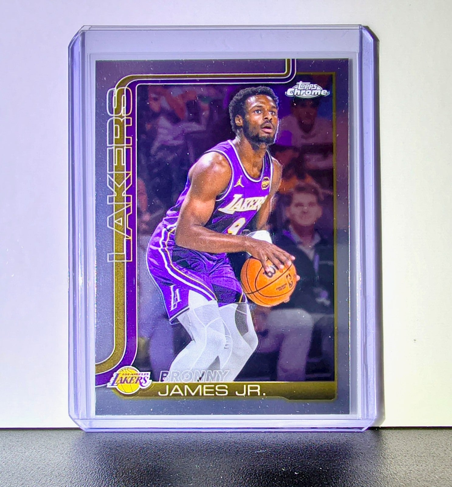 Bronny James Jr. 2025-26 NBA Topps Chrome Update #103 Card Los Angeles Lakers