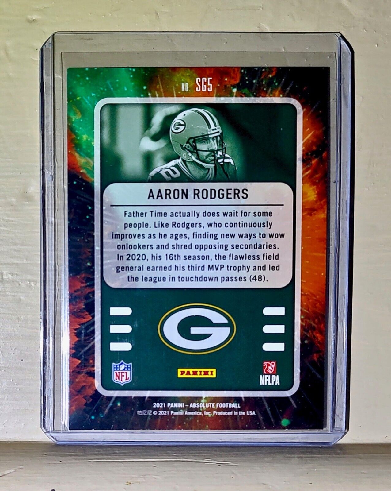 Aaron Rodgers 2021 Panini NFL Absolute Football #SG5 Card Packers