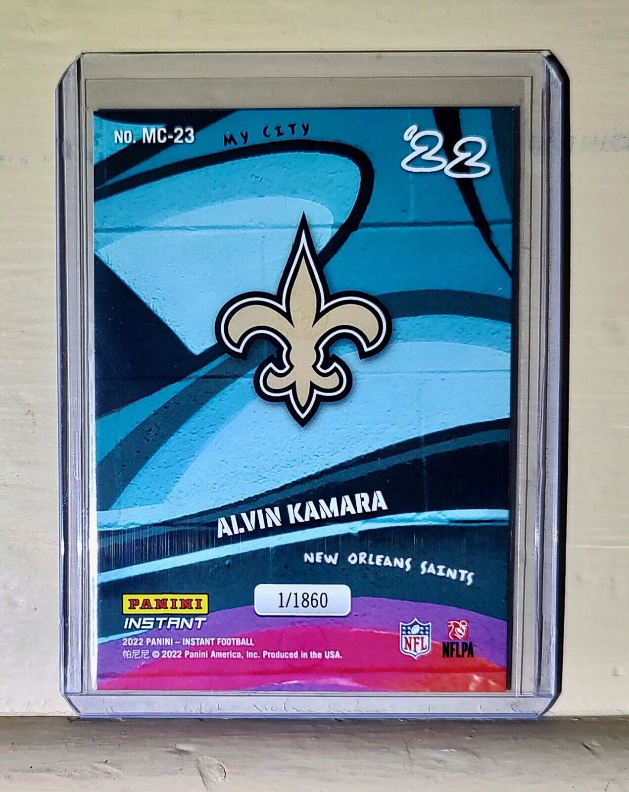 Alvin Kamara 2022 Panini NFL MyCity #23 Football Card 1/1860