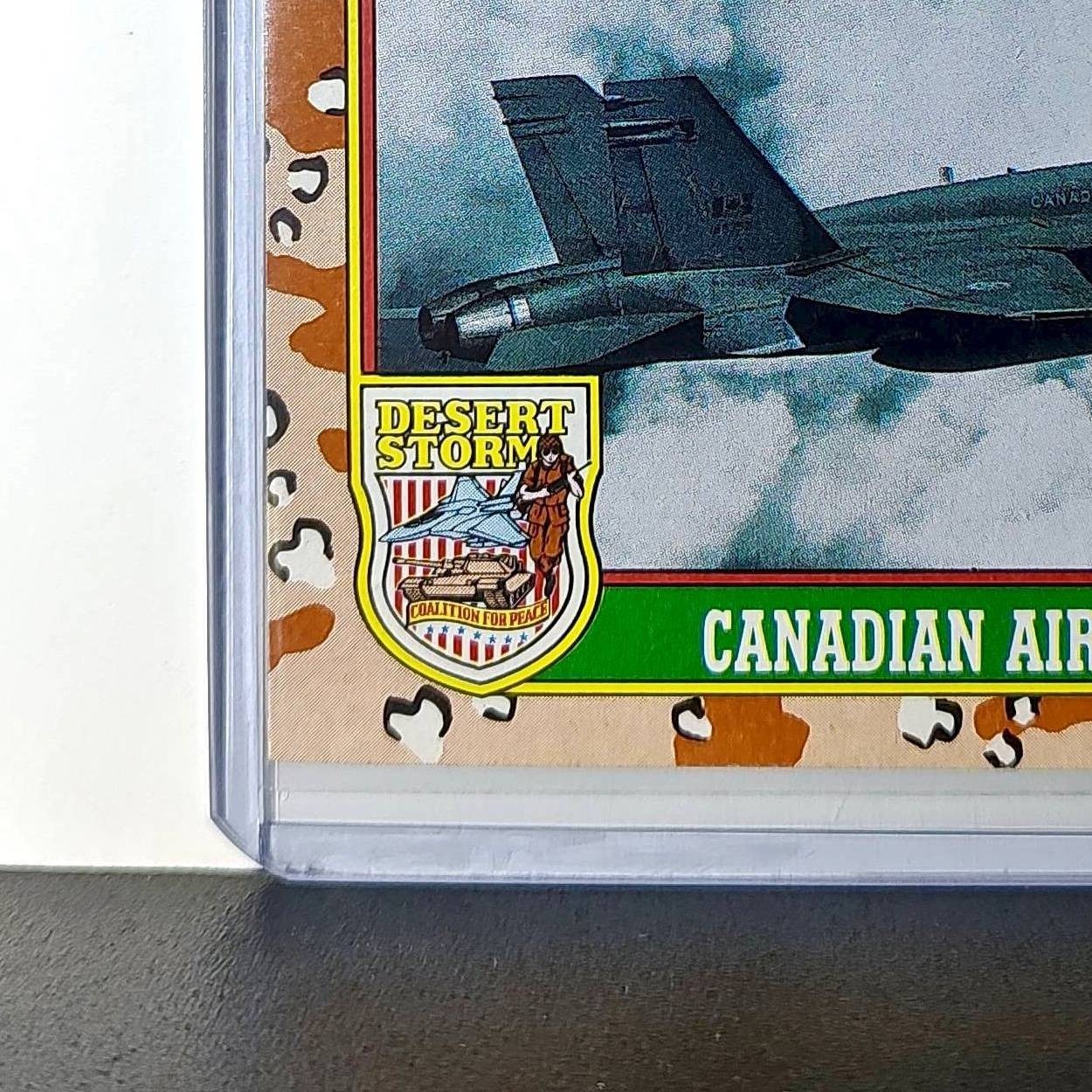 Canadian Air Force CF-18 1991 Topps Desert Storm #17 Card