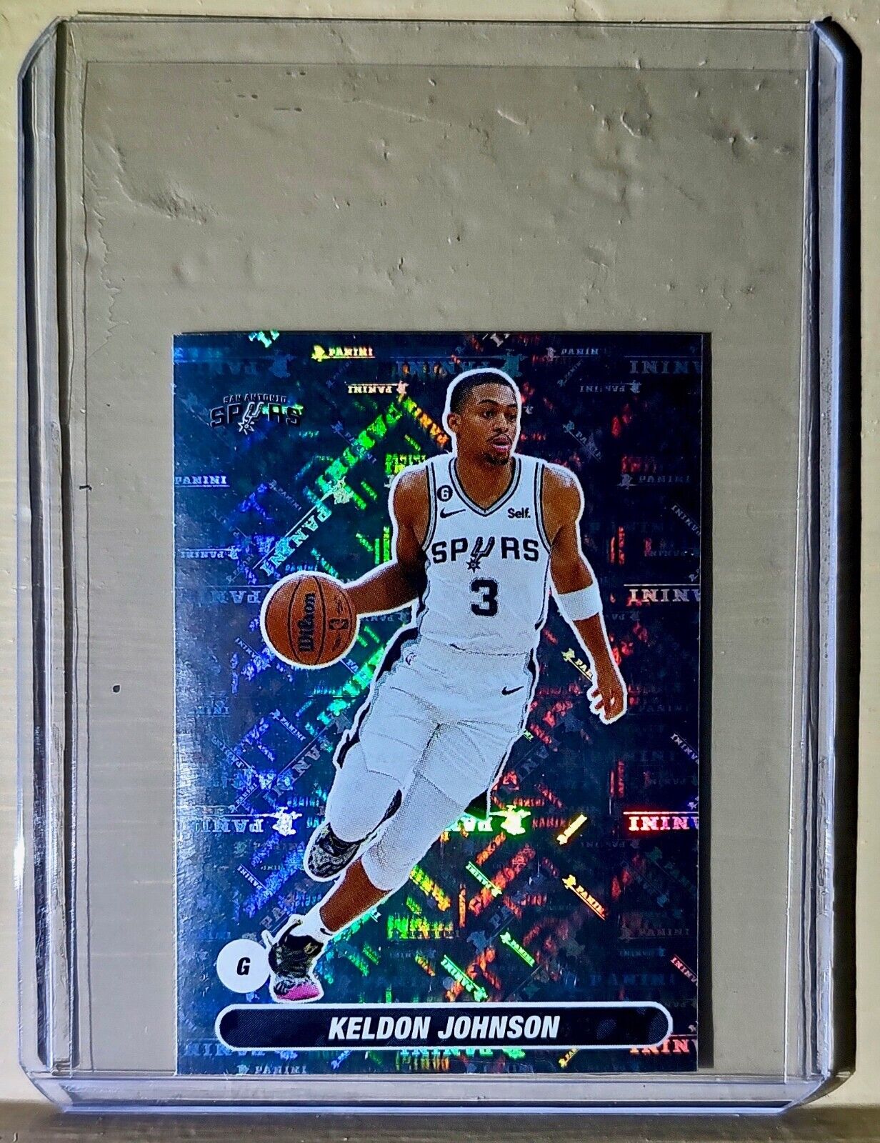 2023-24 Keldon Johnson Panini NBA Basketball #463 Sticker San Antonio Spurs