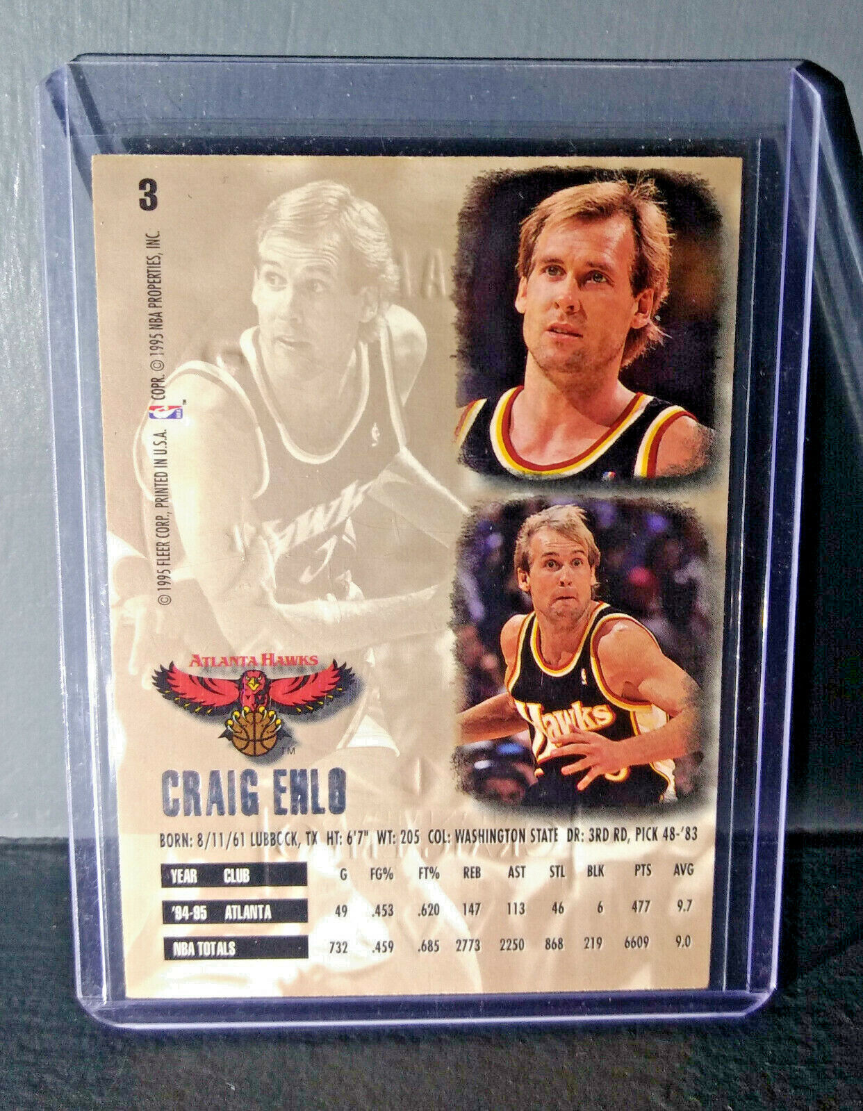 1995-96 Craig Ehlo Fleer Ultra Gold Medallion #3 Basketball Card