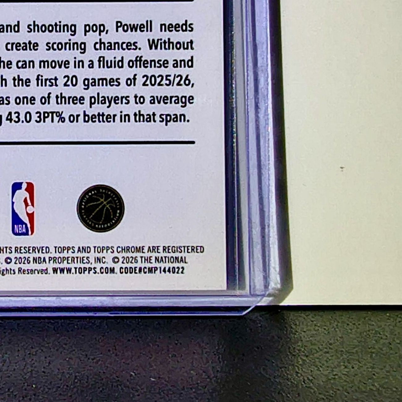 Norman Powell 2025-26 NBA Topps Chrome Update #58 Basketball Card Miami Heat