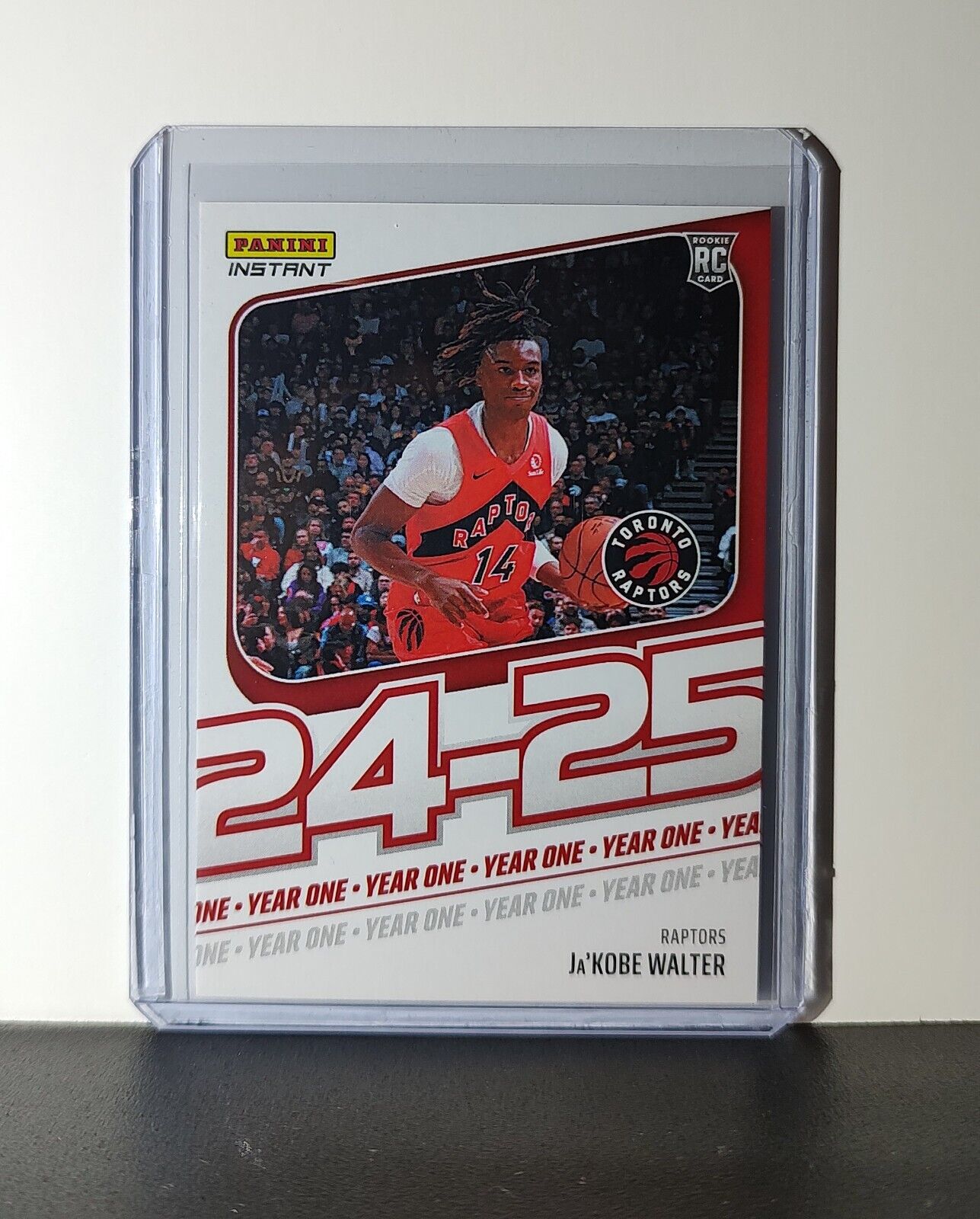 Ja'Kobe Walter Rookie Card 2024-25 Panini Year One #17 Toronto Raptors 1/613