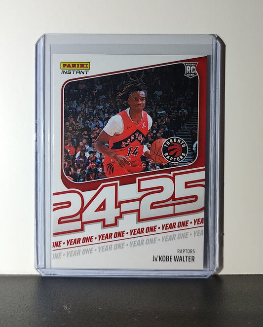 Ja'Kobe Walter Rookie Card 2024-25 Panini Year One #17 Toronto Raptors 1/613