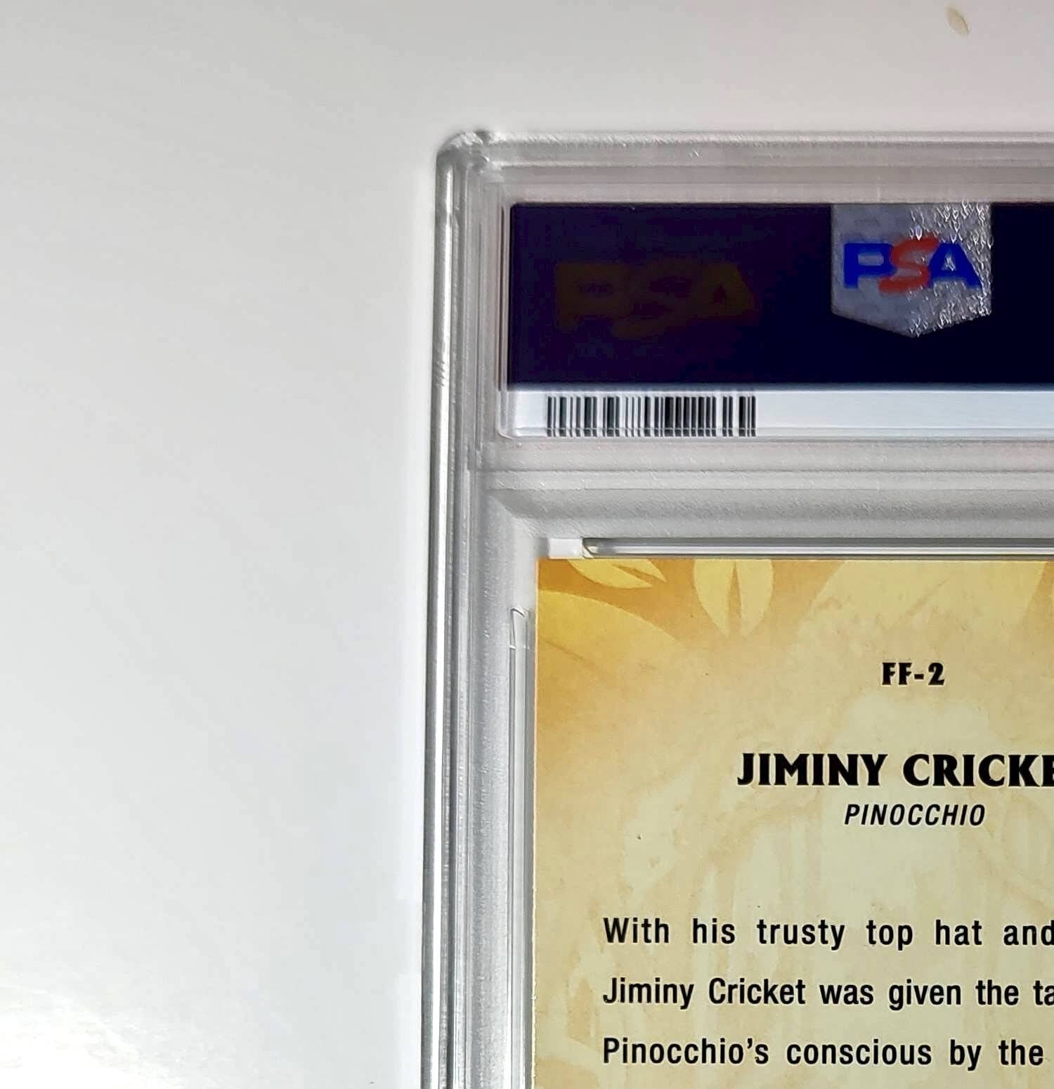Jiminy Cricket 2025 Topps Disney #FF-2 Furry Friends Card Pinocchio PSA 9