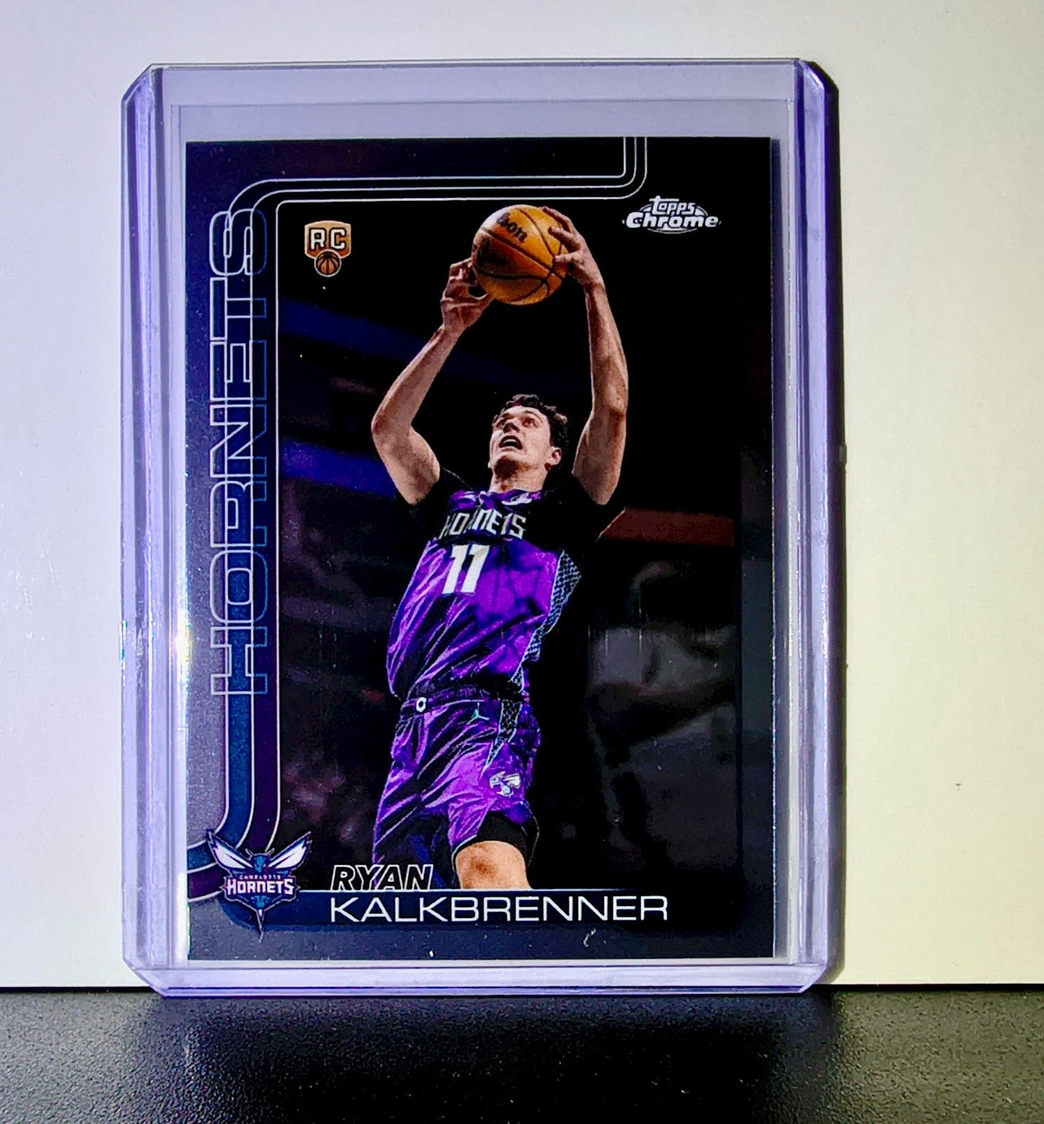 Ryan Kalkbrenner Rookie 2025-26 NBA Topps Chrome Update #184 Card Hornets