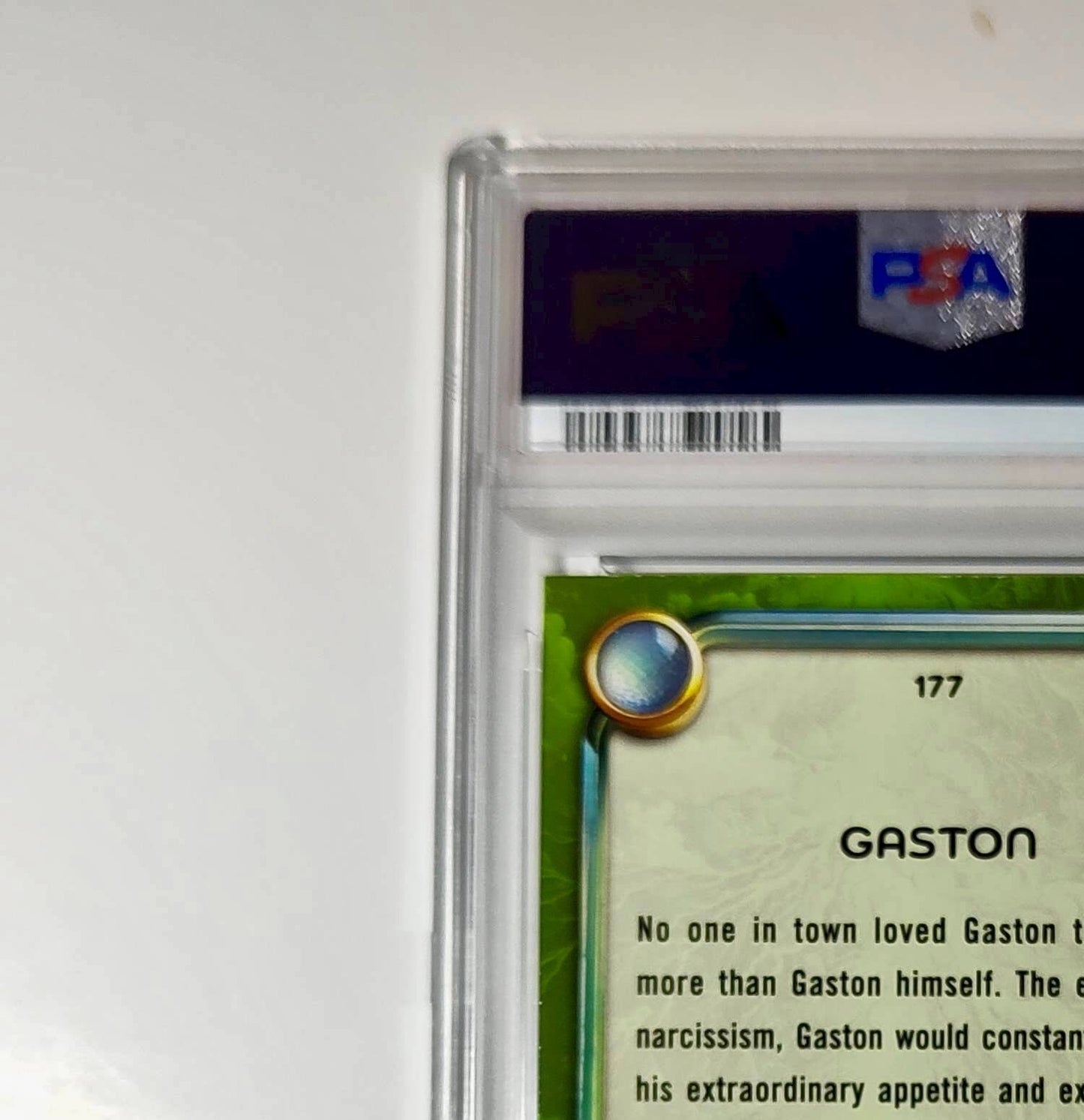 Gaston 2025 Topps Disney Wonder #177 Card Beauty and the Beast PSA 9