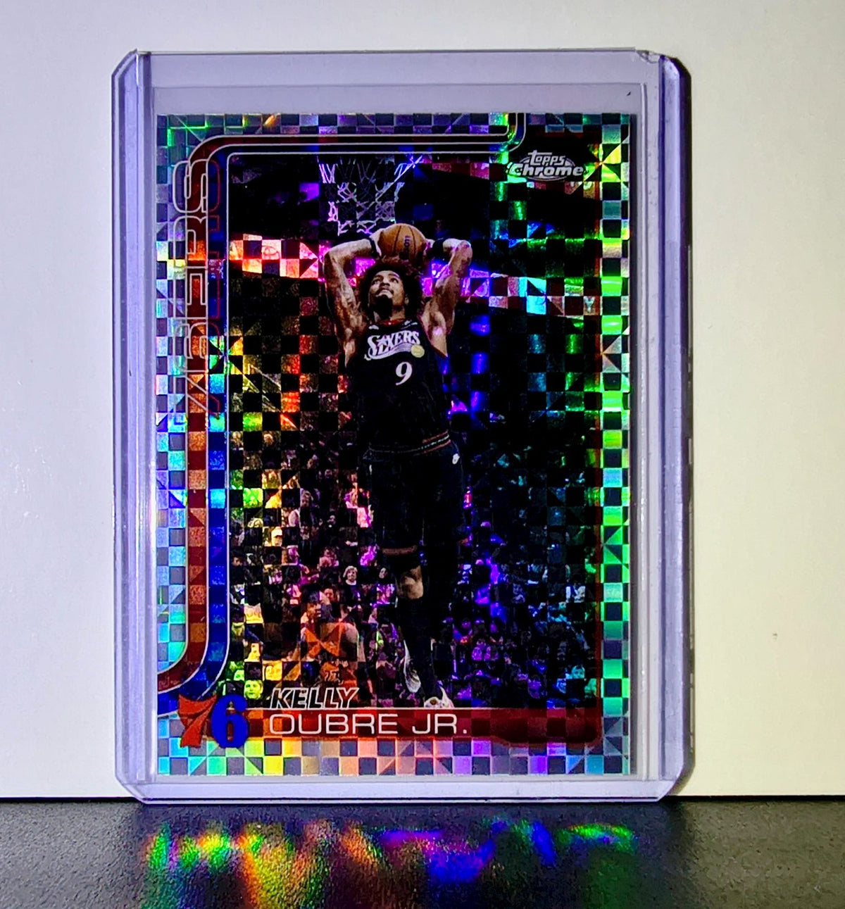 Kelly Oubre Jr. 2025-26 NBA Topps Chrome Update X-Fractor #138 Card 76ers
